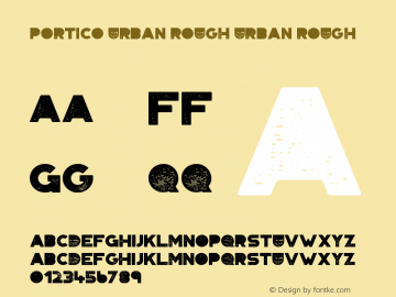 Portico Urban Rough Urban Rough Version 1.00 September 26, 2015, initial release图片样张