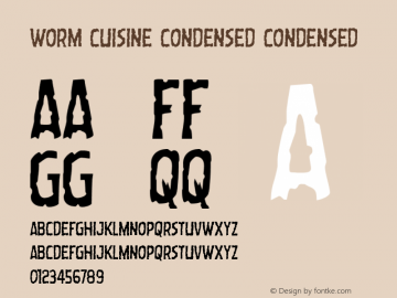 Worm Cuisine Condensed Condensed Version 1.0; 2015图片样张