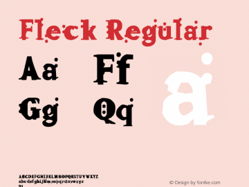 Fleck Regular .ttf图片样张