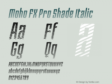 Moho FX Pro Shade Italic Version 3.000图片样张