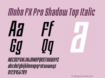 Moho FX Pro Shadow Top Italic Version 3.000图片样张