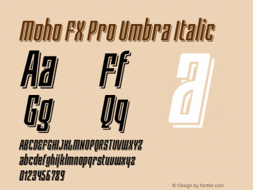 Moho FX Pro Umbra Italic Version 3.000图片样张