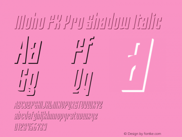 Moho FX Pro Shadow Italic Version 3.000图片样张