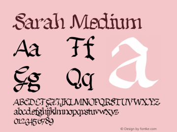 Sarah Medium Version 001.000图片样张