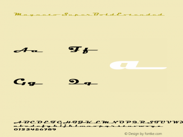 Magneto SuperBoldExtended Version 001.000图片样张