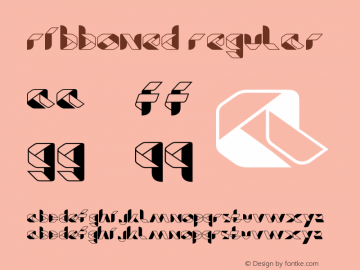 Ribboned Regular Version 1.00 October 16, 2015, initial release Font Sample
