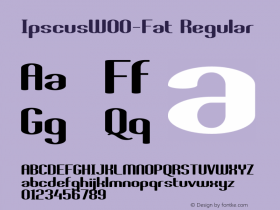 IpscusW00-Fat Regular Version 1.1图片样张