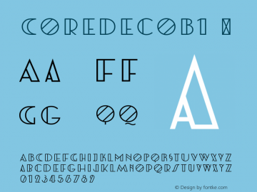 CoreDecoB1 ☞ Version 1.000;com.myfonts.easy.s-core.core-deco.b1.wfkit2.version.4ay5图片样张