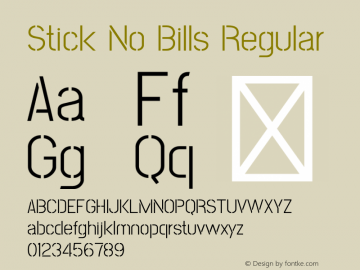 Stick No Bills Regular Version 1.190;PS 1.0;hotconv 1.0.86;makeotf.lib2.5.63406 Font Sample