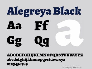 Alegreya Black Version 1.003; ttfautohint (v1.4.1)图片样张