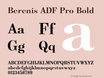 Berenis ADF Pro Bold 001.005;FFEdit; ttfautohint (v1.4.1) Font Sample