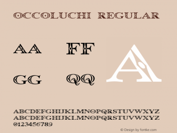 Occoluchi Regular 1.00图片样张