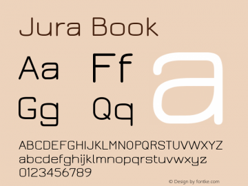 Jura Book Version 2.5 ; ttfautohint (v1.4.1)图片样张