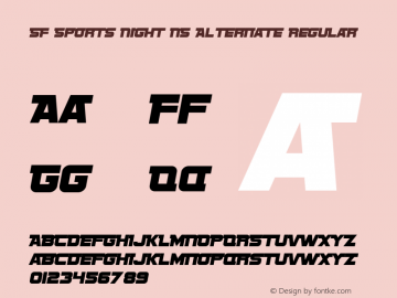 SF Sports Night NS Alternate Regular Version 1.1图片样张