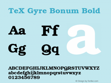 TeX Gyre Bonum Bold Version 1.103;PS 1.103;hotconv 1.0.49;makeotf.lib2.0.14853; ttfautohint (v1.4.1) Font Sample