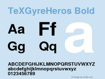 TeXGyreHeros Bold Version 1.103;PS 1.103;hotconv 1.0.49;makeotf.lib2.0.14853; ttfautohint (v1.4.1) Font Sample