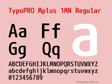 TypoPRO Mplus 1MN Regular Version 1.059图片样张