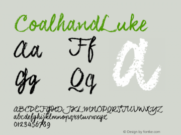 CoalhandLuke ☞ com.myfonts.easy.joebob.coalhandluke.regular.wfkit2.version.4ucD图片样张