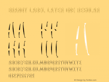 Brandy Label Layer One Regular Version 1.00 October 27, 2015, initial release图片样张