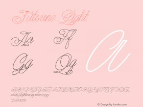 Kitsune Light Version 1.00 November 3, 2015, initial release Font Sample