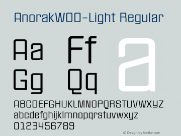 AnorakW00-Light Regular Version 1.00图片样张