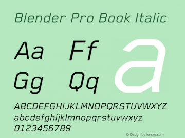 Blender Pro Book Italic Version 3.006 2009图片样张