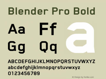 Blender Pro Bold Version 3.006 2009图片样张