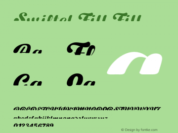 Swiftel Fill Fill Unknown Font Sample