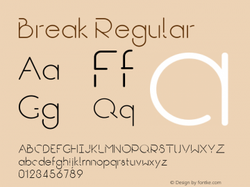 Break Regular Version 1.000图片样张