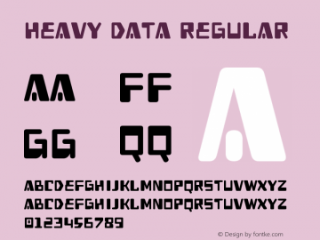 Heavy Data Regular created March 2008图片样张