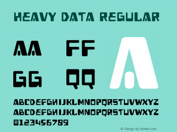 Heavy Data Regular created March 2008图片样张