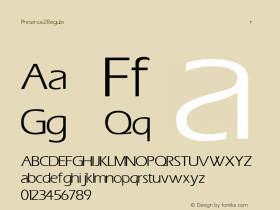 Presence 2 Regular Converted from F:\WINDOWS\TTFONTS\ERAS.TF1 by ALLTYPE图片样张