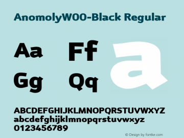 AnomolyW00-Black Regular Version 1.0图片样张