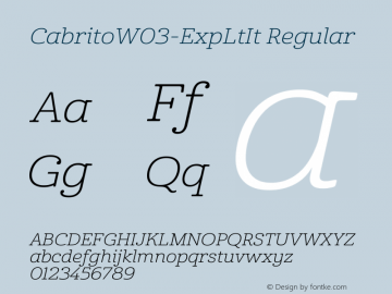 CabritoW03-ExpLtIt Regular Version 1.1图片样张