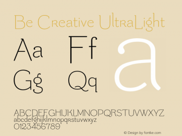 Be Creative UltraLight Version 1.001 2015图片样张