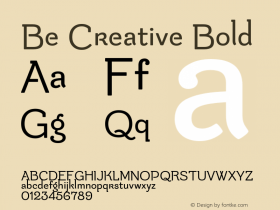 Be Creative Bold Version 1.001 2015图片样张