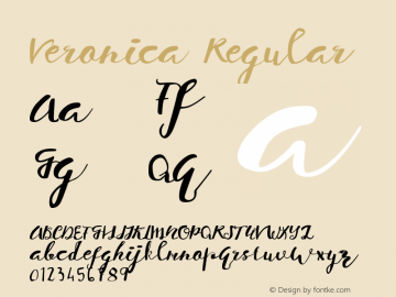 Veronica Regular 1.000图片样张