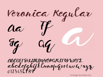 Veronica Regular Version 1.000图片样张
