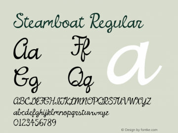 Steamboat Regular com.myfonts.kenrusselldesign.steamboat.regular.wfkit2.4c4T图片样张