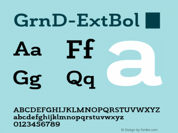 GrnD-ExtBol ☞ Version 1.000;com.myfonts.easy.insigne.grenale-slab.ext-bold.wfkit2.version.4vgi Font Sample