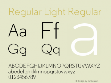 Regular Light Regular 2.100图片样张