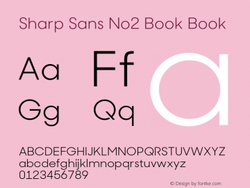 Sharp Sans No2 Book Book 1.010图片样张