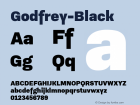 Godfrey-Black ☞ Version 1.001;com.myfonts.easy.ludwiguebele.godfrey.black.wfkit2.version.4uSs图片样张