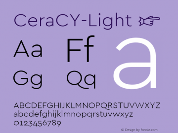 CeraCY-Light ☞ Version 2.000;com.myfonts.easy.typemates.cera.cyrillic-light.wfkit2.version.4uZe图片样张