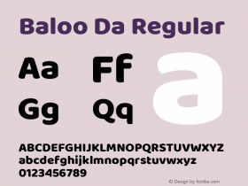 Baloo Da Regular Version 1.005;PS 1.000;hotconv 1.0.88;makeotf.lib2.5.647800 Font Sample