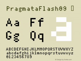 PragmataFlash09 ☞ Macromedia Fontographer 4.1.5 14‐10‐2002;com.myfonts.fsd.pragmataflash.pragmata-flash09.wfkit2.h4xQ图片样张