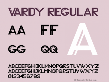 Vardy Regular Version 1.000图片样张