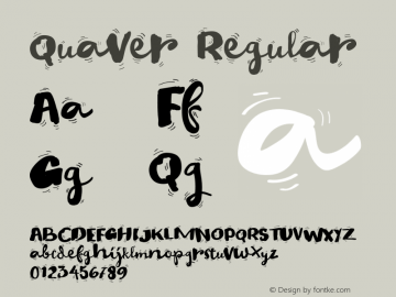 Quaver Regular 1.000图片样张