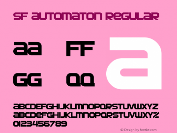 SF Automaton Regular ver 1.0; 2000.图片样张