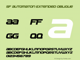 SF Automaton Extended Oblique ver 1.0; 2000. Freeware for non-commercial use.图片样张